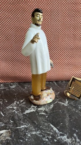 FIGURINE EN PETE DE VERRE DE BOHEME DENTISTE TRANSEXIM