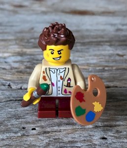 Lego figurine and accessories