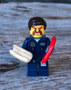 Lego figurine and accessories