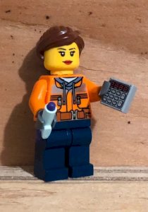 Lego figurine and accessories