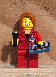 Lego figurine and accessories