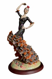 Figurine LEONARDO – Danseuse Flamenco – Sculpture décorative – 36 cm