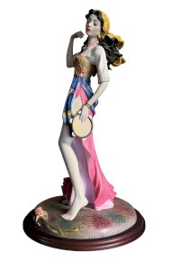Figurine LEONARDO – Gipsy – 1996 – Danseuse bohémienne – 36 cm