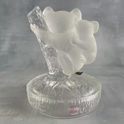 Figurine statuette Koala cristal RCR Royal Crystal Rock 24% plomb Italy Wildlife