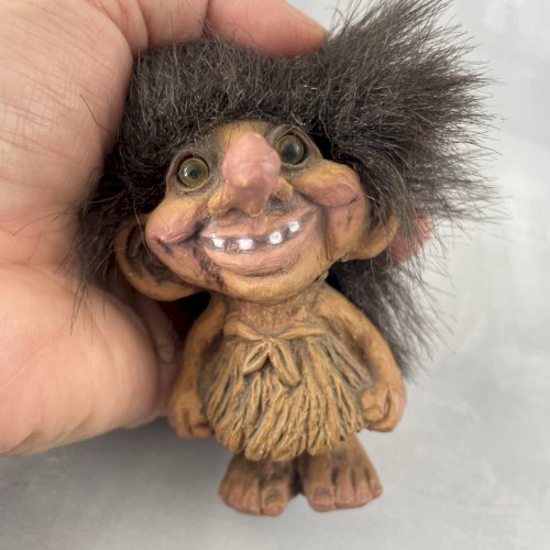 Figurine vintage Original Nyform Troll n°15 / 015 handmade Norway 90's  ~10cm
