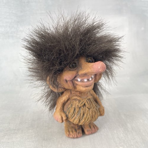 Figurine vintage Original Nyform Troll n°15 / 015 handmade Norway 90's  ~10cm