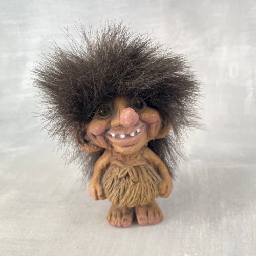Figurine vintage Original Nyform Troll n°15 / 015 handmade Norway 90's  ~10cm