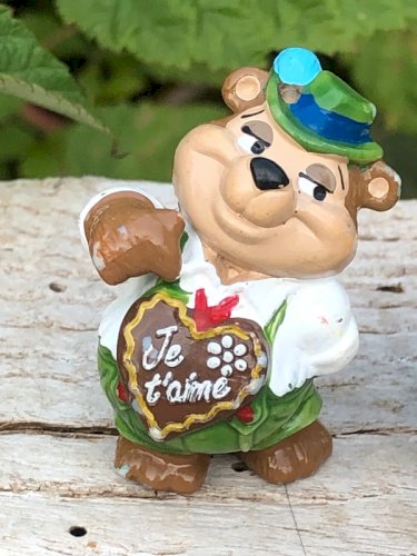Figurines Kinder Ours Bavarois Je t aime / Moi aussi