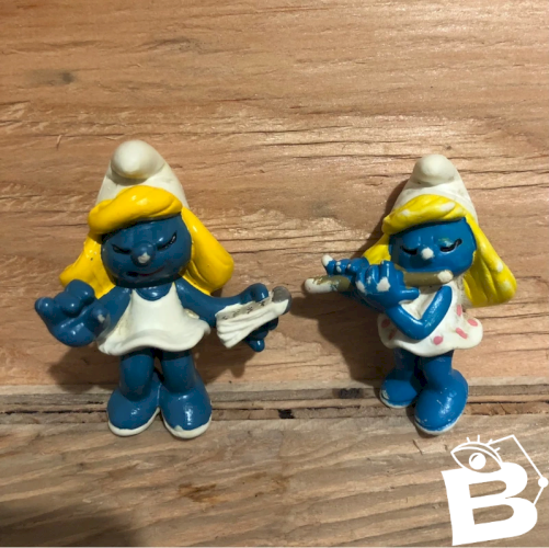 Figurines Schtroumpfette vintage