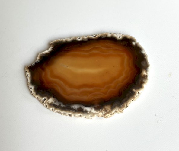 fine tranche d' agathe agate 6,3x5 cm