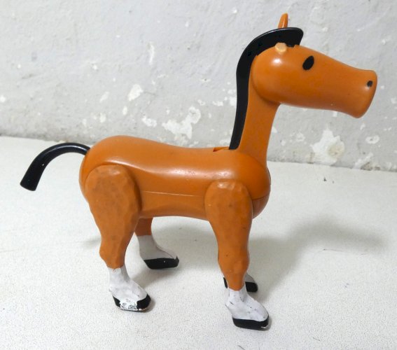 Fisher Price Little People Western Chariot Vert avec personnage et cheval 1982