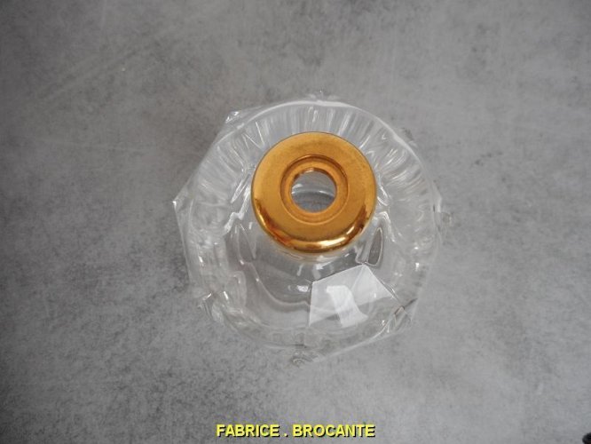 FLACON A PARFUM BACCARAT BOUT DORE CRISTAL