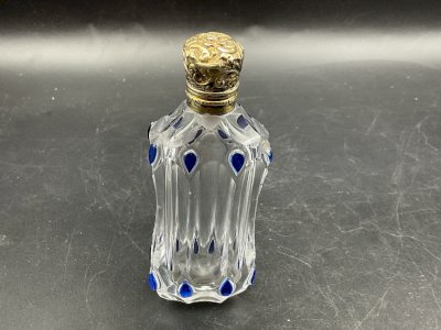 SALT SHAKER CRYSTAL BACCARAT and vermeil silver