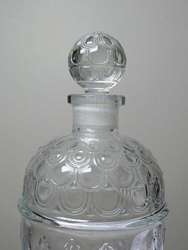 Flacon aux abeilles ancien Guerlain, vide, Eau de Cologne du Coq XXe verre 500ml