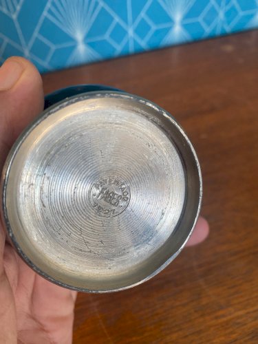 Flacon de parfum ancien, vaporisateur, époque art déco, signé , et daté de 1927.