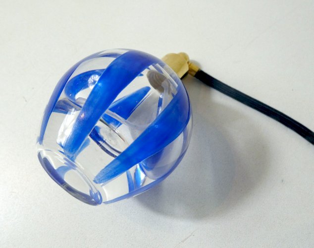 flacon de parfum en verre bleu cobalt Murano glass