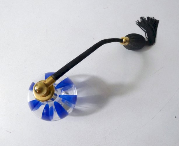 flacon de parfum en verre bleu cobalt Murano glass