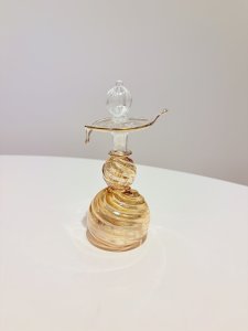 New decorative bottle made of blown glass