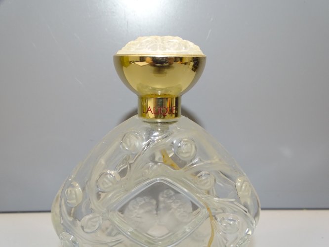 -FLACON VAPORISATEUR VIDE LE BAISER LALIQUE EAU DE PARFUM COLLECTION VITRINE   D