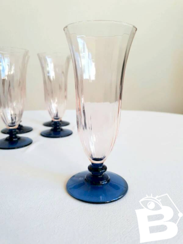 Flûtes à champagne italie, années 70