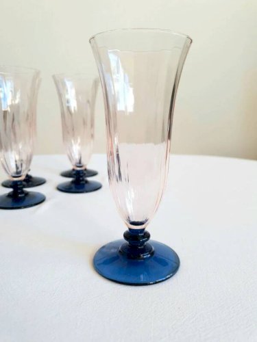 Flûtes à champagne italie, années 70