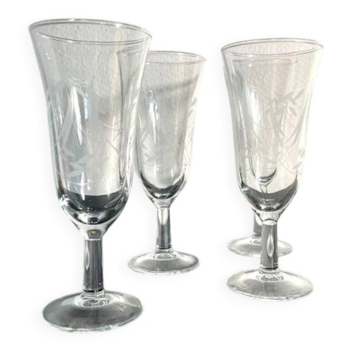 Flûtes à champagne vintage