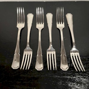 Fourchettes en métal argenté