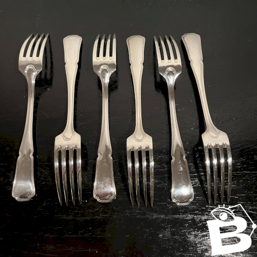 Fourchettes en métal argenté