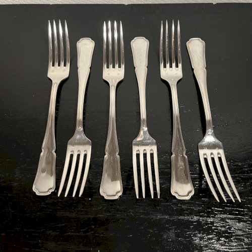 Fourchettes en métal argenté