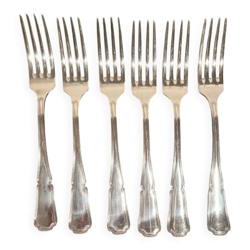 Fourchettes en métal argenté