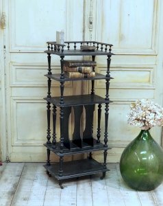 Francine, la sellette à vinyles en bois N°664