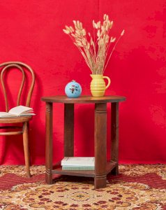 Francine, the Art Deco wooden side table No. 694