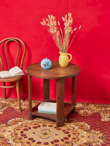 Francine, la table d'appoint Art déco en bois N°694