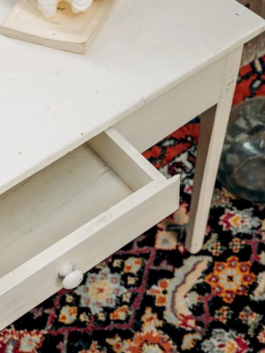 Francine, la table d'appoint blanche N°499