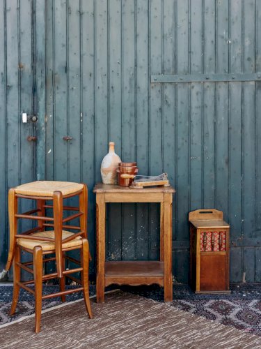 Francine, la table d'appoint en bois N°245