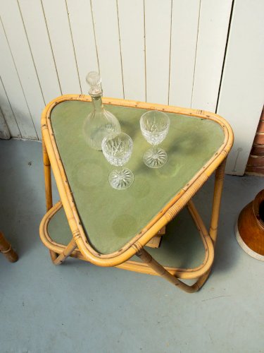 Francine, la table d'appoint en osier N°249