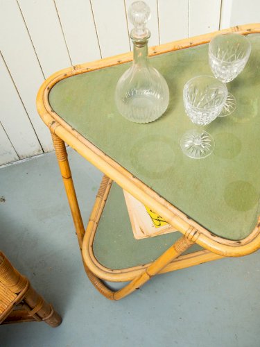 Francine, la table d'appoint en osier N°249