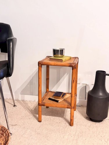 Francine, la table d'appoint en rotin N°427