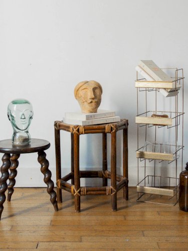 Francine, la table d'appoint octogonal en rotin N°586