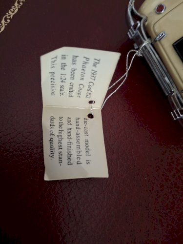 Franklin Mint Cord 812 Phaeton coupé 1937 1/24