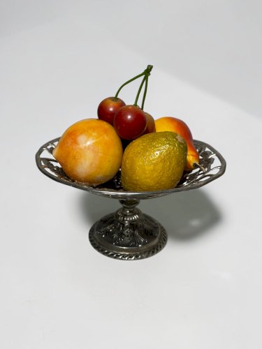 Fruits décoratifs vintage en pierres naturelles – Ensemble de fruits en pierre – Taille réelle – 1,4 kg