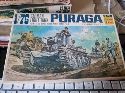 FUJIMI 1/76 ~ WWII TANK MODEL ~ GERMAN TANK Light PURAGA