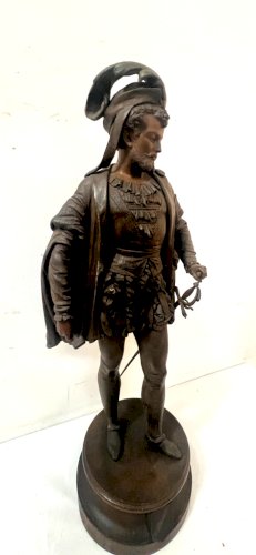 " G PILON " Groupe en régule patiné XX siècle