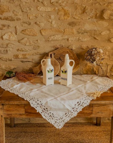 Gabrielle, le lot de 2 bouteilles en faïence N°148