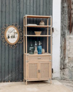 Gaëlle, la grande étagère en rotin N°157