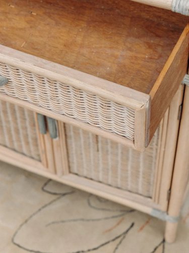 Gaëlle, la grande étagère en rotin N°157