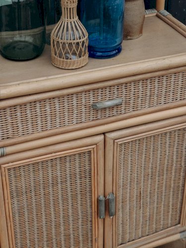 Gaëlle, la grande étagère en rotin N°157