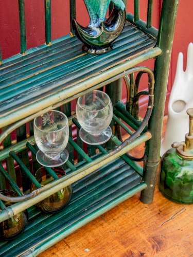 Gaëlle, l'étagère en bambou verte N°86