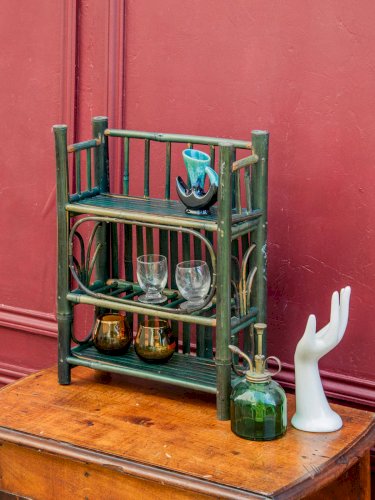 Gaëlle, l'étagère en bambou verte N°86