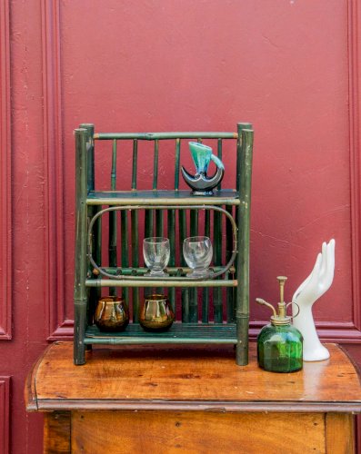 Gaëlle, l'étagère en bambou verte N°86